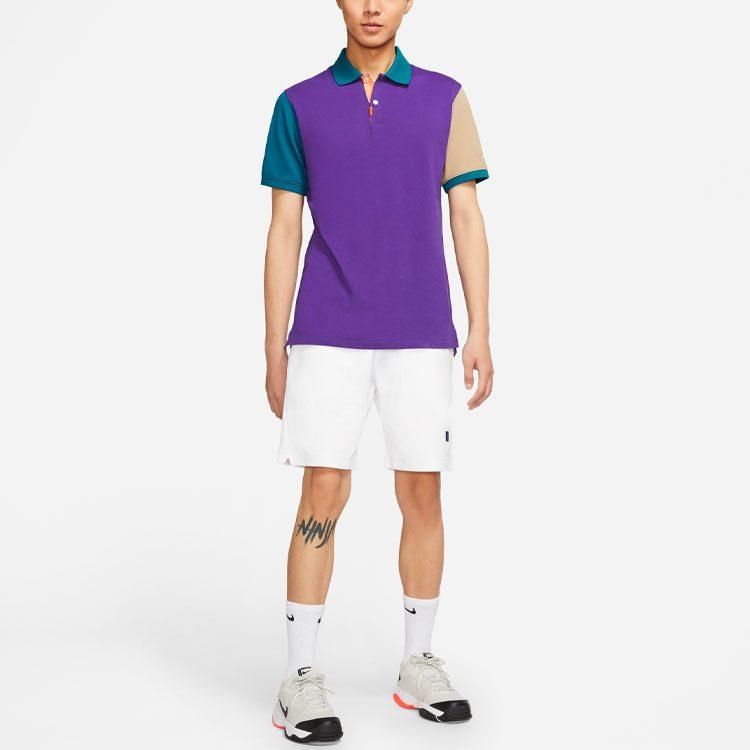 Nike Мужские поло Разноцветные Воротник-поло Умеренный Прямой крой CV2481-547