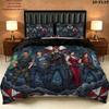 Resident Evil Pattern Bedding Quilt Set Quilt Cover Pillowcase Home Birthday Gift(1 * duvet cover + 2 * pillowcase, without core)