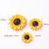 Мини DIY Ремесла Ожерелье Аксессуары для Изготовления Ювелирных Изделий Подвески Подсолнухи Смола Плоская Кабошон Маргаритка