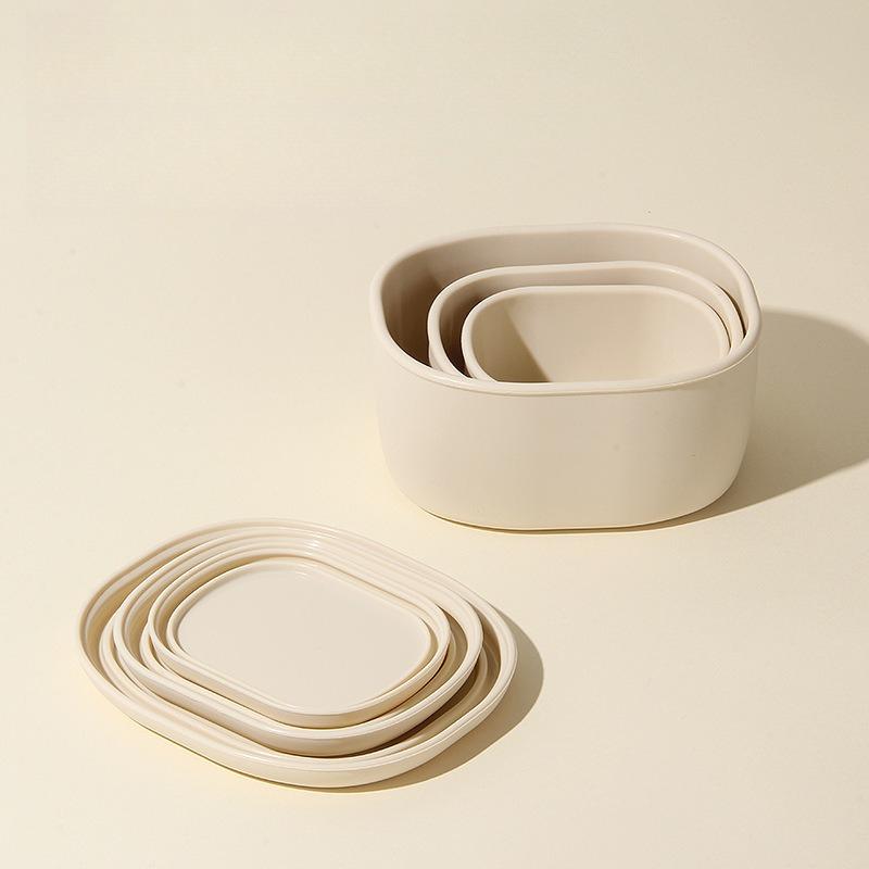 Силиконовый ланч-бокс с крышкой, для микроволновой печи, термостойкий, пищевой контейнер, контейнер для хранения в холодильнике