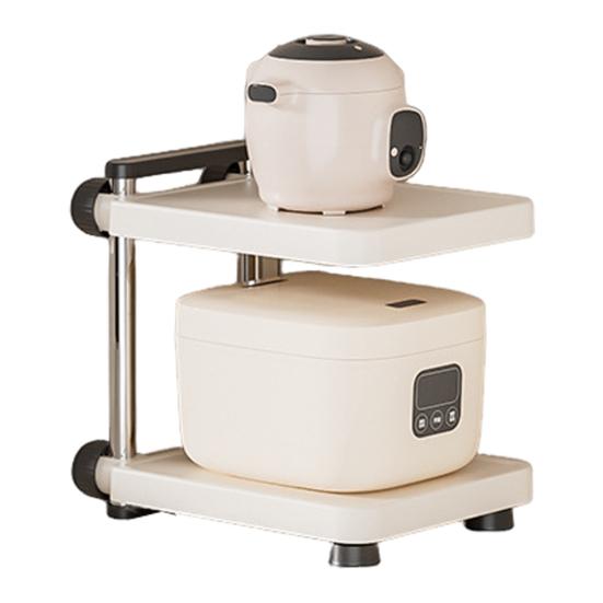 Yousheng Кухонная Стойка для Хранения Высокая Нагрузочная Способность Регулируемая Конструкция Многофункциональная Многоярусная Стойка для Хранения Кастрюль Органайзер для Сковород и Посуды