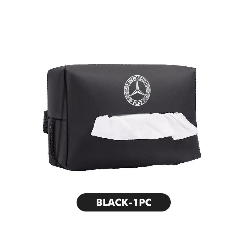 CGRE6 For Benz 1/2PCS Car Interior Tissue Bag Seat Back Tissue Storage Box Holder Accessories AMG VIANO GLB GLC W108 W124 W126 W169