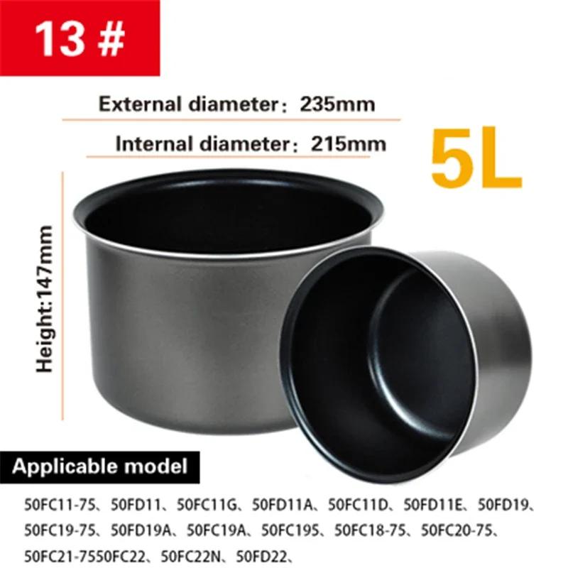 Аксессуары для внутренней кастрюли Внутренний контейнер рисоварки Антипригарная кастрюля для приготовления пищи Запасные аксессуары Кухонная еда Вкладыш для рисоварки