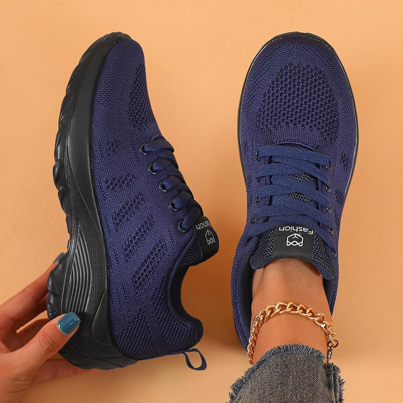 Женские дышащие повседневные кроссовки на платформе со шнуровкой, уличные кроссовки для бега, женские сетчатые легкие спортивные кроссовки для ходьбы