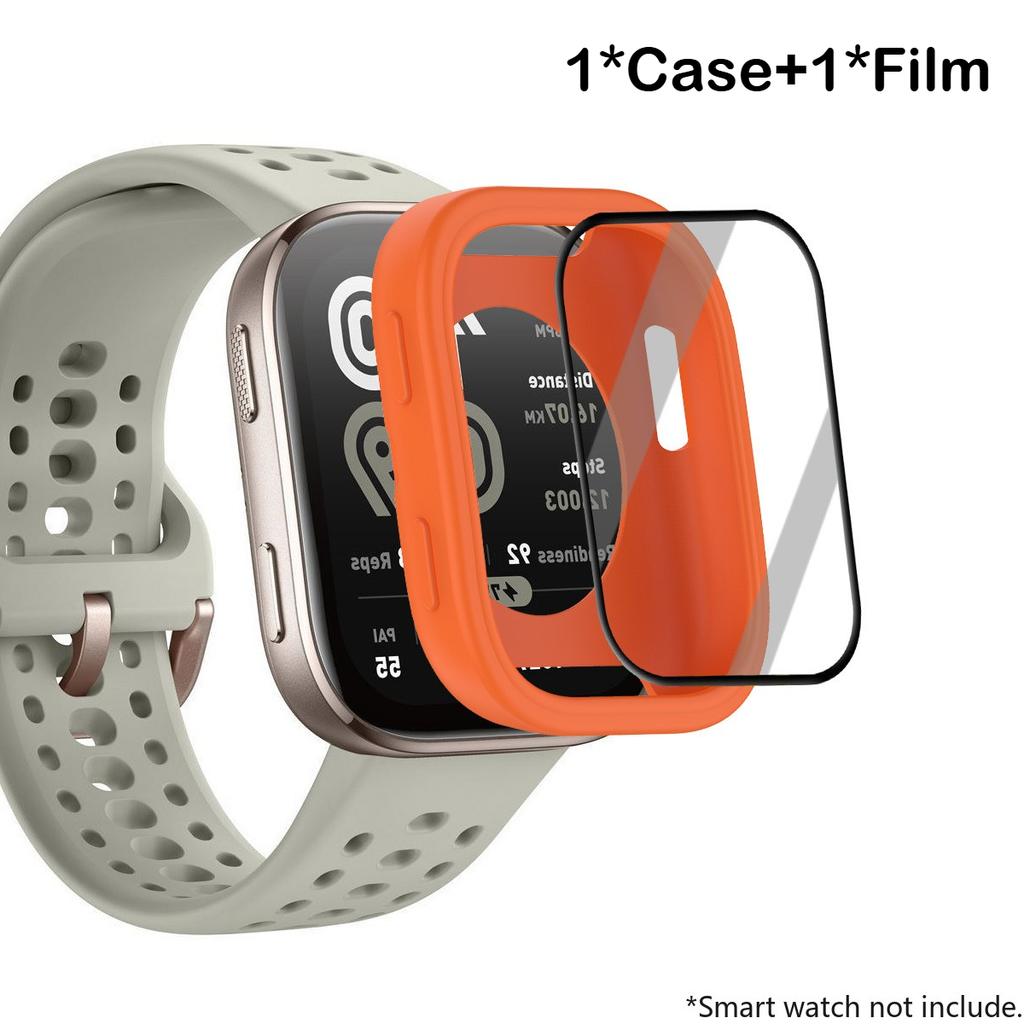 Корпус ПК+Композитная пленка Для Amazfit Bip 6 HD Прозрачные защитные пленки Защитная крышка экрана для Amazfit Bip6 Аксессуары для корпуса