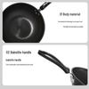 COOKER KING 32cm Wrought Iron Stir-fry Pan