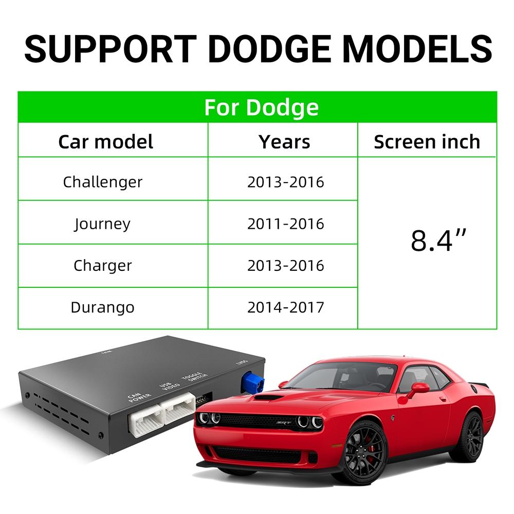 ANYFAR Original Car Screen Upgrade Wireless CarPlay Android Auto Decoder Box For Dodge Challenger Journey Charger Durango