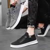 Spring Shoes Men's Flying Woven Mesh Shoes Breathable and Comfortable Versatile Sports Shoes Casual Board Shoes Soft Sole Lightweight Men's Shoes