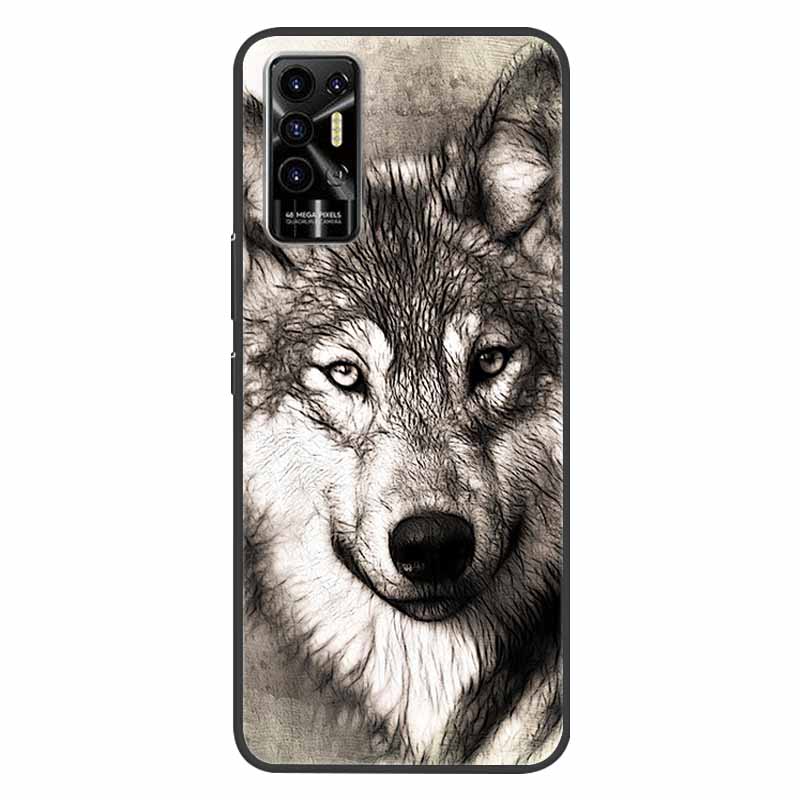 Чехол для Tecno Pova 2 Pova2 Ударопрочный Мягкий силикон ТПУ Задняя крышка Для Tecno Pova 2 Чехлы для телефона Pova2 2021 Чехол Милый мультфильм