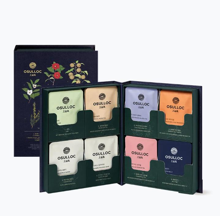 Osulloc Чайный набор Master Blend – 8 видов, 32 пакетика, отборный корейский чай премиум-класса