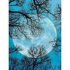5D алмазная живопись Пейзаж Алмазная вышивка Луна на море Мозаика Дерево Настенное украшение дома 40X50CM