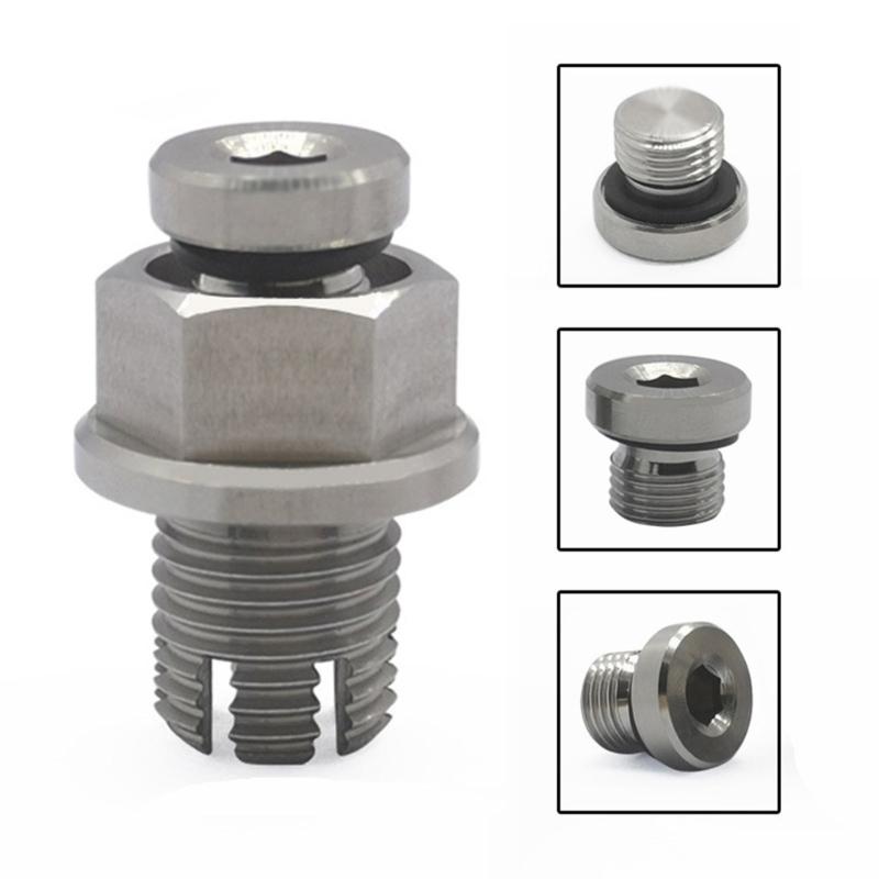 Ремкомплект пробки слива масла из нержавеющей стали с шестигранным ключом, саморезы, ремонтные комплекты с резьбой масляного поддона, герметичная прокладка