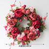 Artificial Peony Wreath Garland Rattan Home Decor Wedding Wreath Flower Home Door Decoration Wedding Centerpieces for Tables