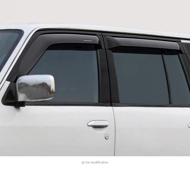Дефлекторы окон (ветровики) Nissan Patrol Y61 - Расширенные и Утолщенные Дождевые Козырьки для Наружной Модификации