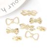 10Pcs Metal Bow Charm Pendant DIY Jewelry Accessories Findings Supplies For Jewelry Making