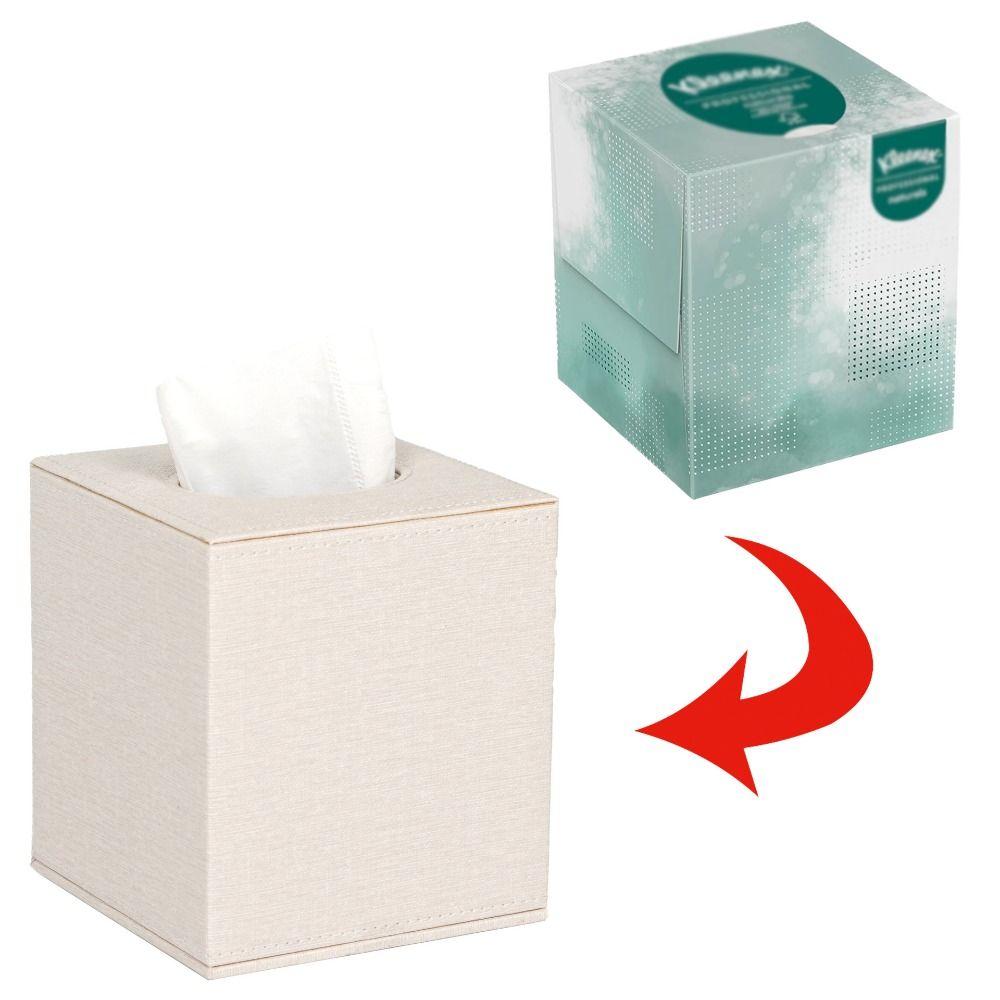 Light Luxury Square Tissue Holder Magnetic Bottom Decorative Napkin Holder Tissue Box Living Room