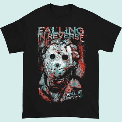 Футболка унисекс из плотного хлопка черного цвета всех размеров группы Falling In Reverse