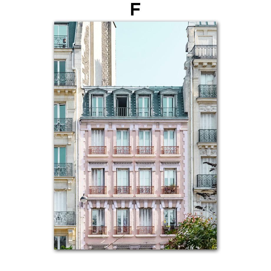 London Pink City Retro Car Ferris Wheel Wall Art Canvas Painting Nordic Posters And Prints Wall Pictures For Living Room Decor