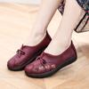 Cloth Shoes Middle-aged and Elderly Shoes Soft Sole Non-slip Women's Embroidered Shoes Women's Soft Leather Surface Single Shoes Lightweight