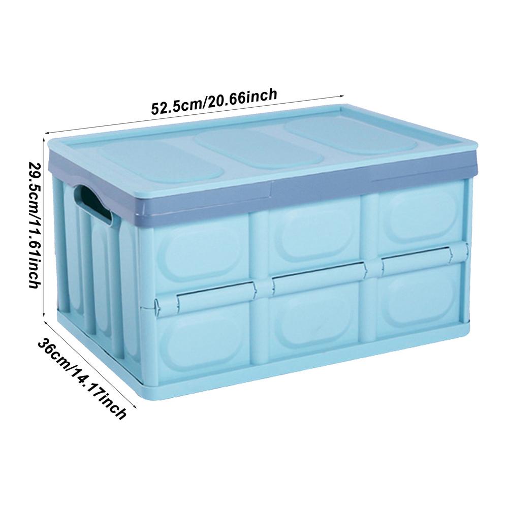 SUV Trunk Organizer 55/33L Capacity Car Trunk Storage Box With Waterproof Cover Large Capacity Grocery Organizer For Car Save