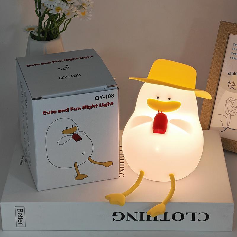 Утиный Тостер Ночник – Милый Перезаряжаемый Прикроватный Светильник для Эмоциональной Атмосферы