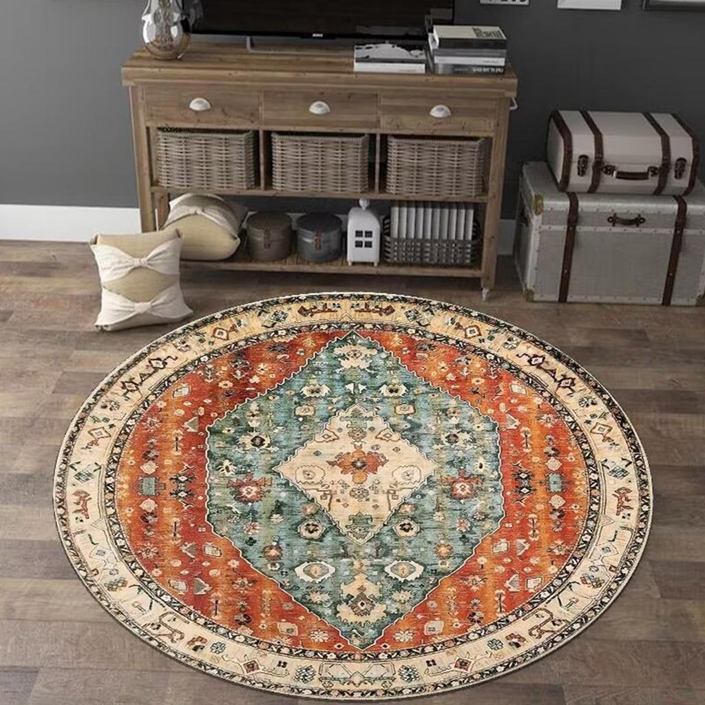 Optical Rug, Circular Vortex Rug, Decorative Deep-pile Rug, Fun Non Mat. Suitable For Living Rooms, Bedroom