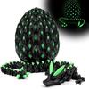 3D-печатная фигурка яйца дракона с подвижными суставами, светящаяся фигурка Луна, игрушка-непоседа