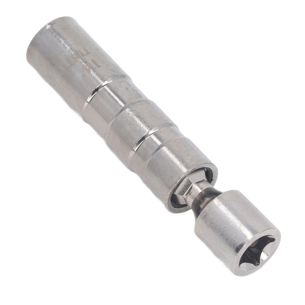 Universal Sparking Plug Socket CRV 14mm 12 Point Magnetic 38in Square Hole Rustproof Sparking Plug