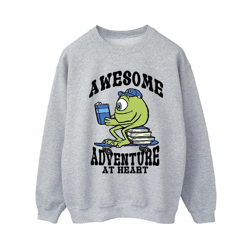 Monsters Inc Womens/Ladies Mike Wazowski Reading Sweatshirt