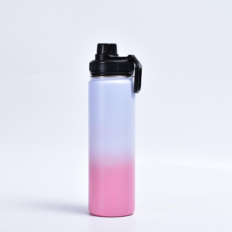 Gradual Spray Painting Sports Cup 304 Stainless Steel Super-capacity Space Pot Insulation Portable Cup