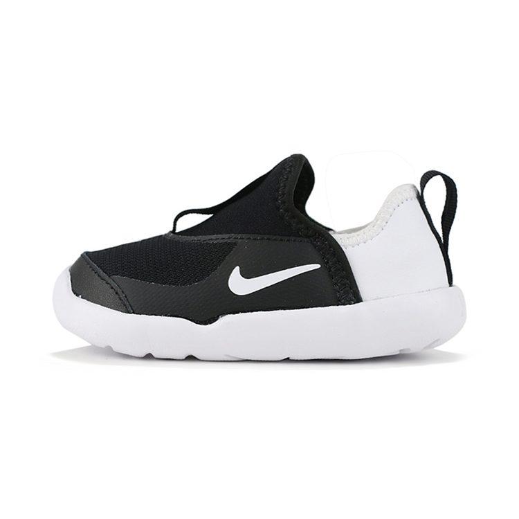 Nike Кроссовки Lil' Swoosh Низкие Спортивные Повседневные Черно-белые для Младенцев и Малышей AQ3113-001