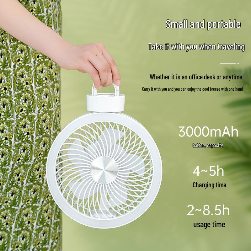 Royal Huiren Silent Rechargeable Oscillating Mini Fan with Long Battery Life and Portable USB Charging