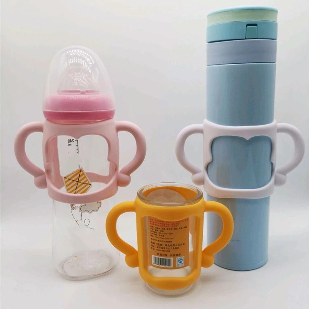 Silicone Safety Wide Mouth Grip Universal Handle Baby Bottle Handles Feeding Bottles Accessories