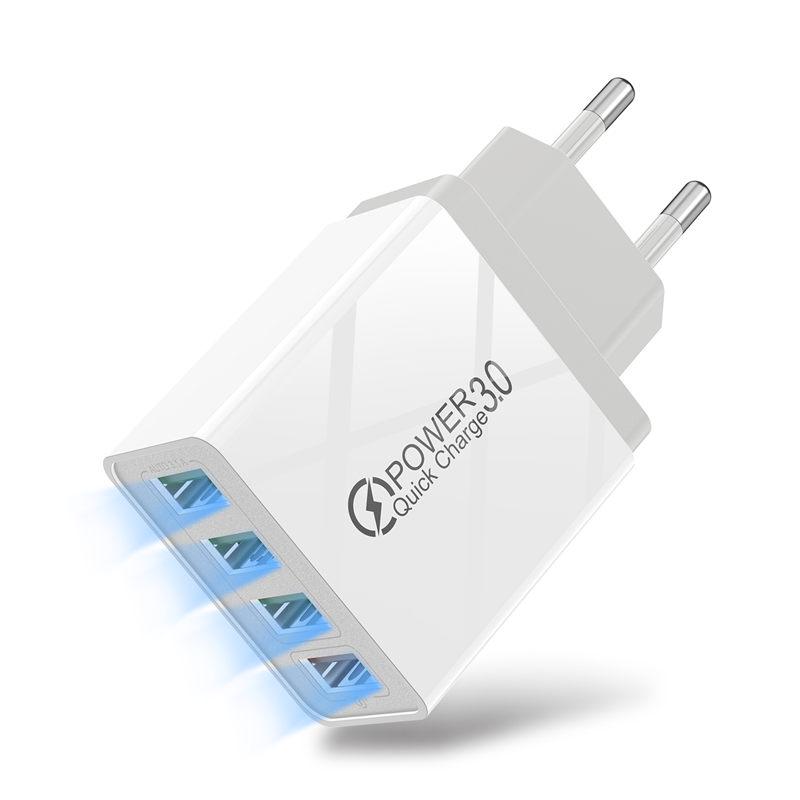 4 USB-зарядное устройство Быстрая зарядка 4.0 3.0 для Huawei lite Samsung Xiaomi QC 3.0 зарядное устройство для телефона iPhone