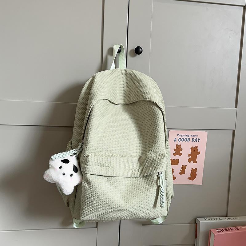 Schoolbag high-value schoolbag female college student Korean version niche high school backpack simple and versatile junior high school student
