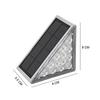 Outdoor Solar Step Light Patio Lighting Garden Arrangement Balcony Fence Railing Decorative Light Stair Tread Light