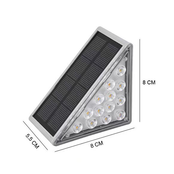 Outdoor Solar Step Light Patio Lighting Garden Arrangement Balcony Fence Railing Decorative Light Stair Tread Light
