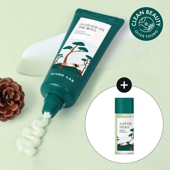 ROUND LAB Pine Calming Cica Cream Plus 60ml (+Toner 20ml)