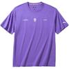 Kyrie Series Comfortable Versatile Printed Short Sleeve Knit Top Unisex Tops Jasmine-Purple 172431109-4