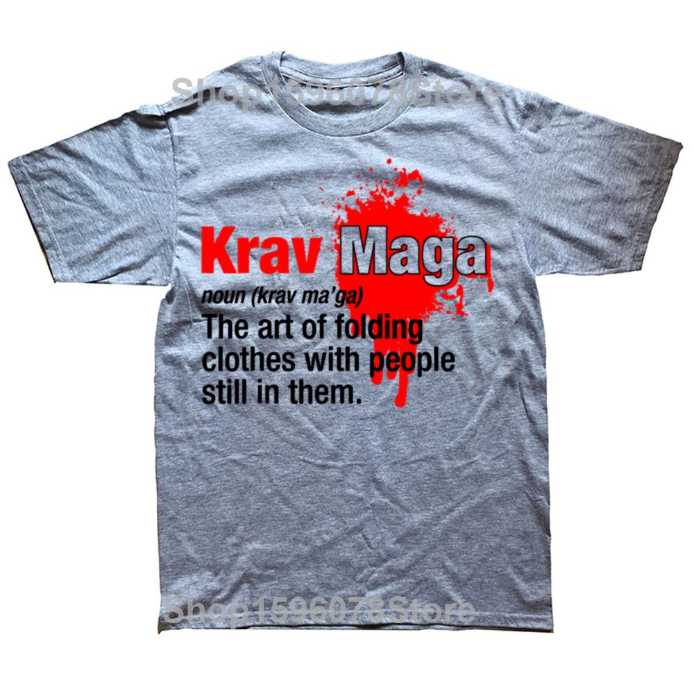 Забавная футболка с графическим принтом Krav Maga Definition Noun Мужская Женская Модная Повседневная Футболка 100% Хлопок Свободная Футболка Оверсайз Уличная Одежда