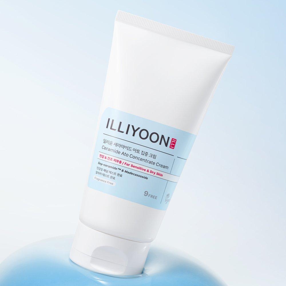 ILLIYOON Ceramide Ato Лосьон 350 мл + Интенсивный Крем 230 мл + Подарок