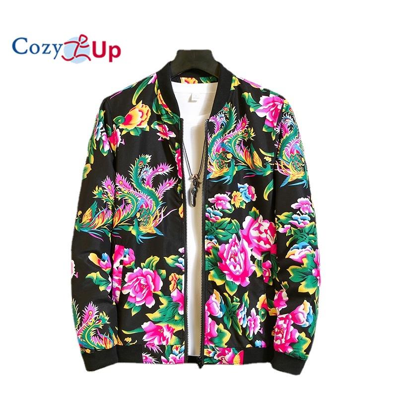 Мужская легкая куртка с бейсбольным воротником Cosy Up с принтом