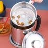 1.3L Stainless Steel Oil Filter Pot Large Capacity Container Can Fat Separator Grease Strainer Storage Tank Kitchen Cooking Tool