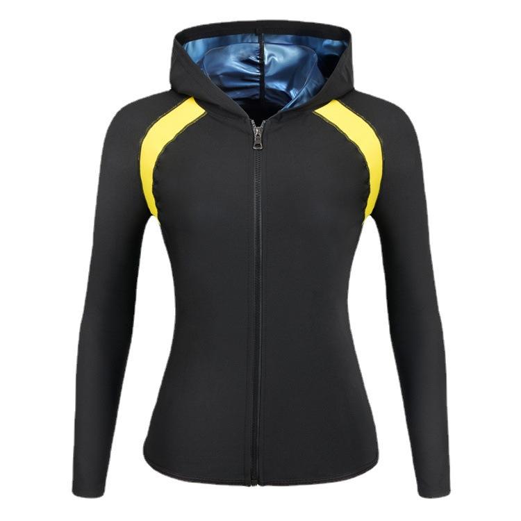 Женская спортивная толстовка для фитнеса большого размера, утягивающий корсет для подтяжки живота, корсет с капюшоном, корректирующее белье