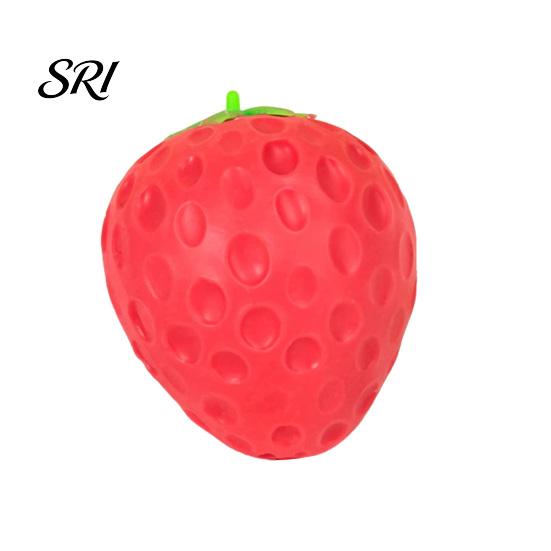 Strawberry Anti-stress Toy 1/2/3Pcs Simulated Squeeze Stress Relief Fake Fruit Fidget Anxiety Reduction Soft Stretchy Sensory Ball Relaxation