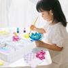 1 Set DIY Watercolor Flower Art Kit Handcrafted Coloring Paper Flower Kit