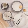 Kubek Ceramiczny do Kawy Herbaty Napojów Ciepłych Zimnych Szary 380 ml
