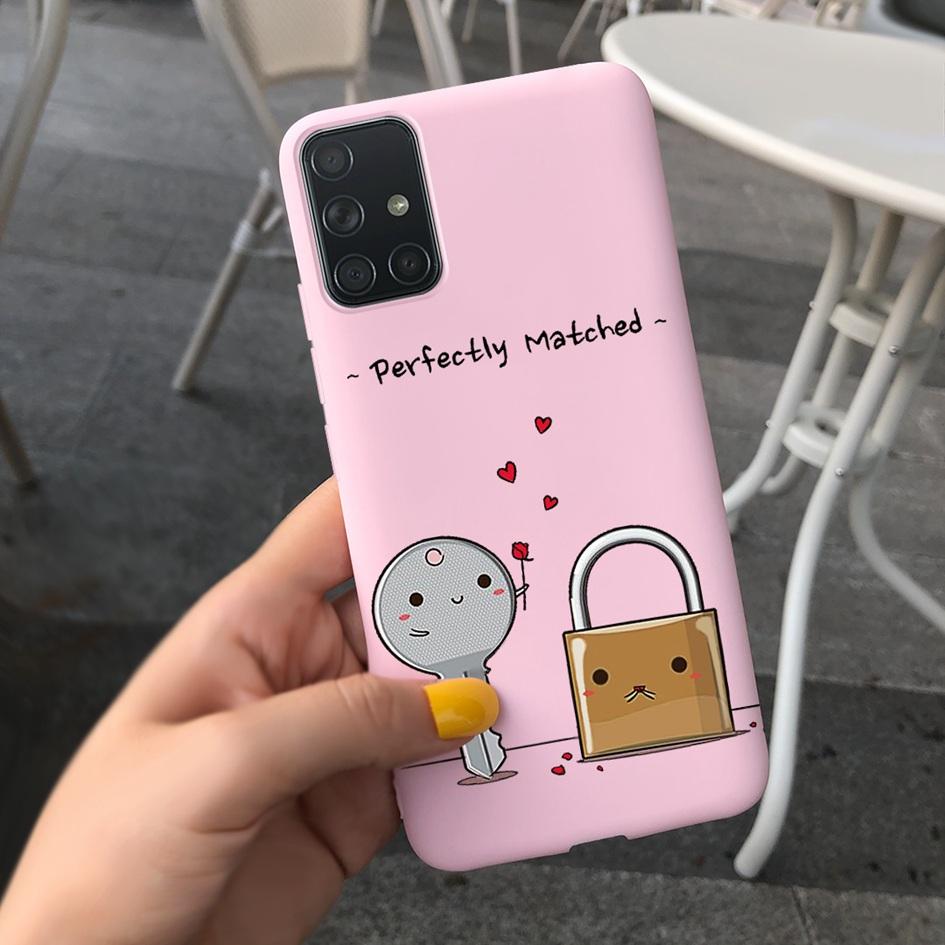 A51 A71 Case For Samsung Galaxy A51 4G Soft Touch Silicon Cover Shockproof Bumper Back Protector Bag for Samsung A 51 A 71 Coque