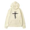 Cross Printed New In Hoodies Sweatshirts Harajuku Men's Sweat-shirt Autumn Pure Cotton Clothing Fashion Casual