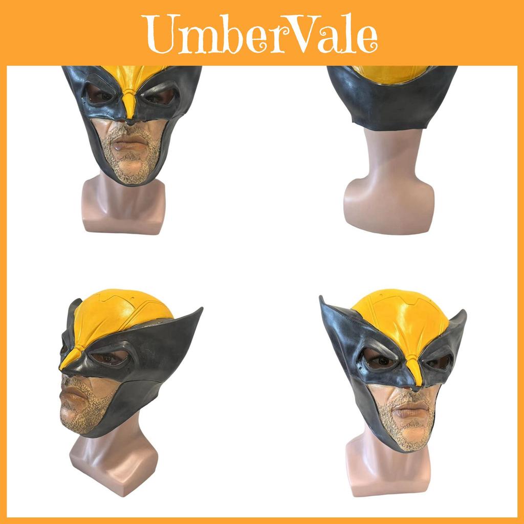 Marvel Wolverine Mask Halloween Cosplay Prop Resin Halfmechanical Art For Fans